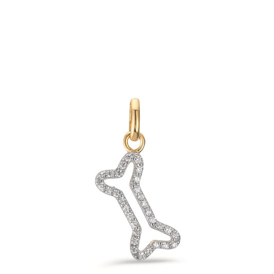 Ciondolo Oro giallo 375/9K Zirconia