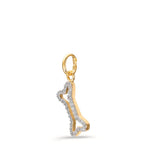Ciondolo Oro giallo 375/9K Zirconia
