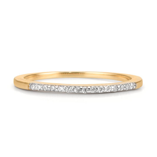 Anelli di memoria Oro giallo 375/9K Zirconia 15 pietra