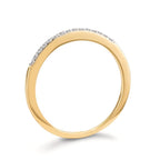 Anelli di memoria Oro giallo 375/9K Zirconia 15 pietra