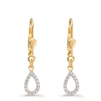 Orecchini Oro giallo 375/9K Zirconia