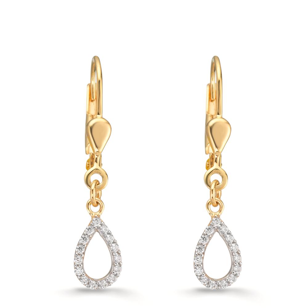 Orecchini Oro giallo 375/9K Zirconia