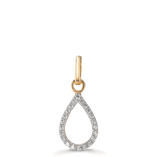 Ciondolo Oro giallo 375/9K Zirconia