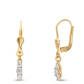 Orecchini Oro giallo 375/9K Zirconia 6 pietra
