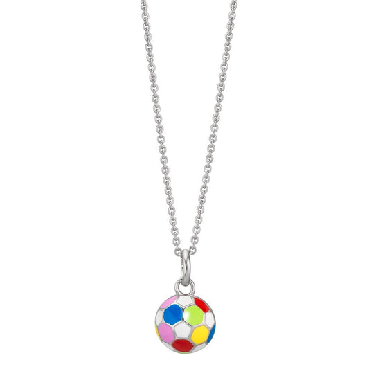 Catena con ciondolo Argento rodiato Calcio 36-38 cm