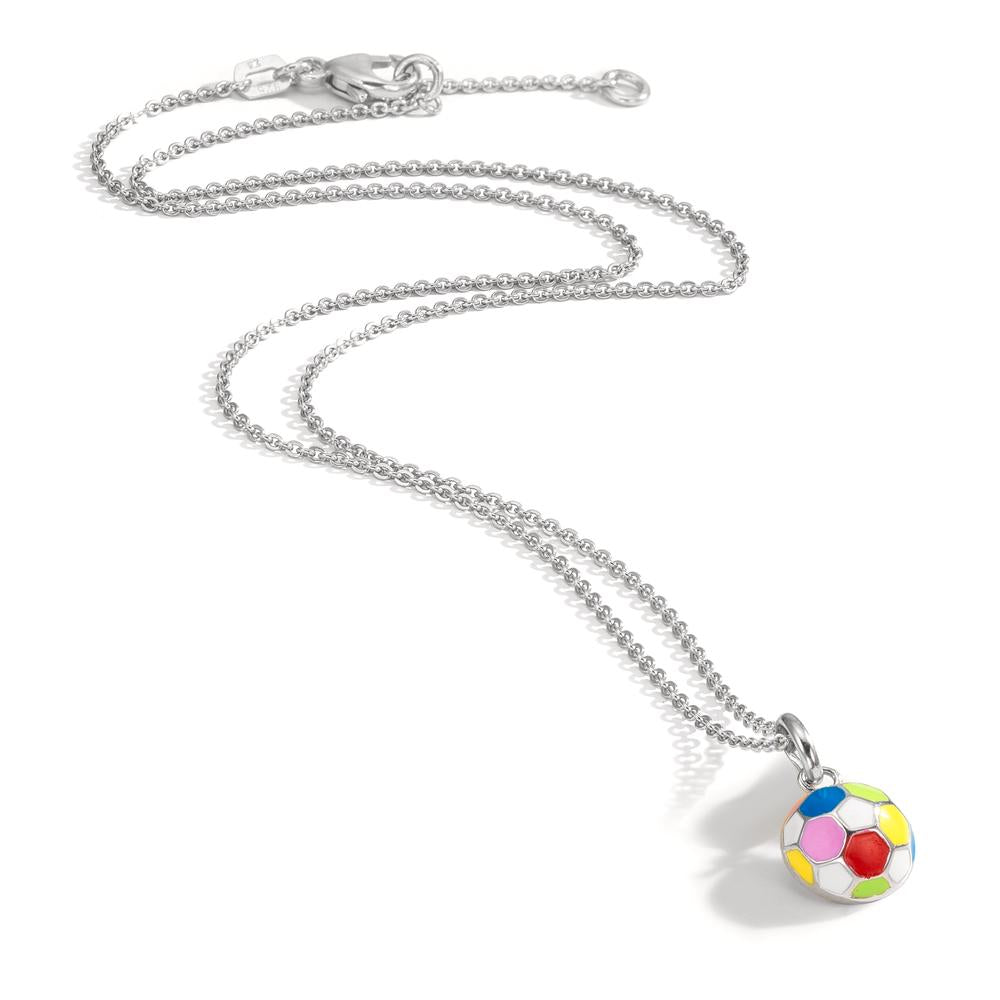 Catena con ciondolo Argento rodiato Calcio 36-38 cm