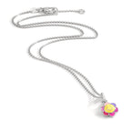 Catena con ciondolo Argento rodiato 36 cm