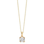 Catena con ciondolo Oro giallo 375/9K Zirconia 40-42 cm