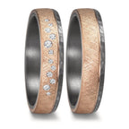 Anello del partner 999 Tantalio, Oro rosa 585/14 kt
