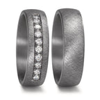 Anello del partner 999 Tantalio Laboratorio di diamanti coltivato 0.25 ct, 10 pietra, tw-vsi