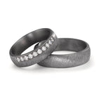 Anello del partner 999 Tantalio Laboratorio di diamanti coltivato 0.25 ct, 10 pietra, tw-vsi