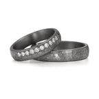 Anello del partner 999 Tantalio Laboratorio di diamanti coltivato 0.25 ct, 10 pietra, tw-vsi