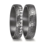 Anello del partner 999 Tantalio Laboratorio di diamanti coltivato 0.25 ct, 10 pietra, tw-vsi