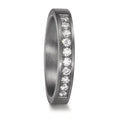 Anello del partner 999 Tantalio Laboratorio di diamanti coltivato 0.25 ct, 10 pietra, tw-vsi