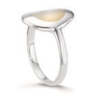 Anello Argento Madreperla bianco Ø14.5 mm