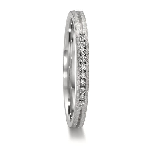 Anello del partner Platino 950 Diamante 0.075 ct, 10 pietra, w-si