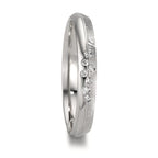 Anello del partner Platino 950 Diamante 0.035 ct, 7 pietra, w-si