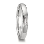 Anello del partner Platino 950 Diamante 0.02 ct, 5 pietra, w-si