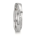 Anello del partner Oro bianco 750/18 carati Diamante 0.097 ct, 11 pietra, w-si