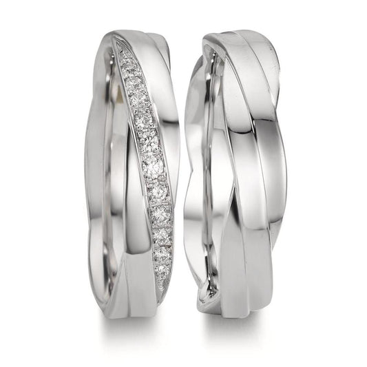 Anello del partner Oro bianco 750/18 carati