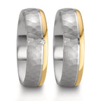 Anello del partner Argento, Oro rosa 585/14 kt bicolore