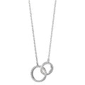 Collana Argento Zirconia rodiato 40-42 cm