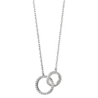 Collana Argento Zirconia rodiato 40-42 cm
