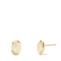 Orecchini a bottone Oro giallo 375/9K Opale 2 pietra