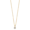 Collana Oro giallo 750/18 carati Diamante 0.05 ct, w-si 42-45 cm