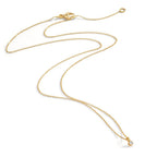 Collana Oro giallo 750/18 carati Diamante 0.03 ct, w-si 42-45 cm