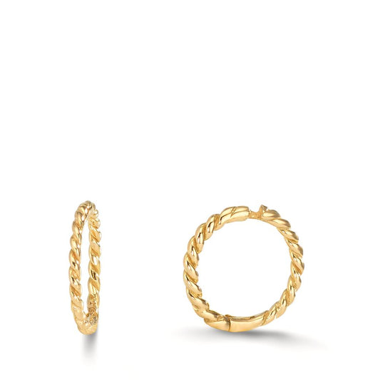 Orecchini circolari Oro giallo 750/18 carati