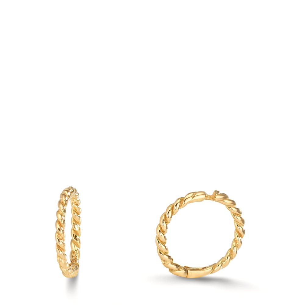 Orecchini circolari Oro giallo 750/18 carati
