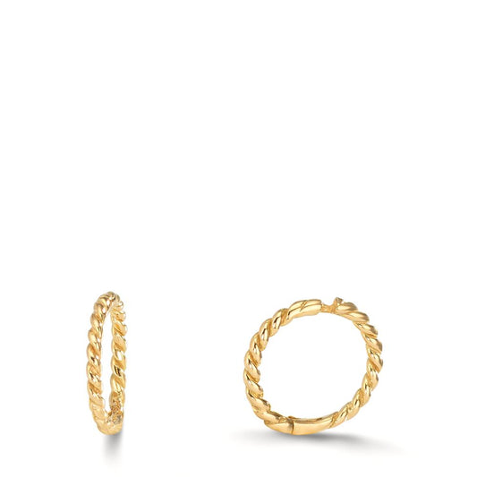 Orecchini circolari Oro giallo 750/18 carati
