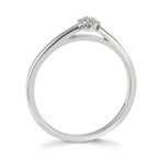 Anello Oro bianco 750/18 carati Diamante 0.06 ct, 7 pietra, w-si