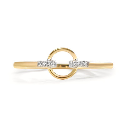 Anello Oro giallo 375/9K Zirconia 6 pietra