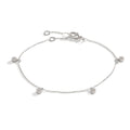 Bracciale Oro bianco 750/18 carati Diamante 0.24 ct, 28 pietra, w-si