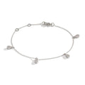 Bracciale Oro bianco 750/18 carati Diamante 0.32 ct, 36 pietra, w-si 16-19 cm
