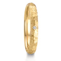 Anello del partner Oro giallo 750/18 carati Diamante 0.014 ct, w-si