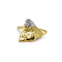 Orecchini a bottone 1 pz Oro giallo 750/18 carati Cervino