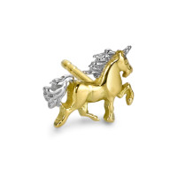 Orecchini a bottone 1 pz Oro giallo 750/18 carati Unicorno-188155
