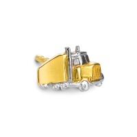 Orecchini a bottone 1 pz Oro giallo 750/18 carati Camion-505890