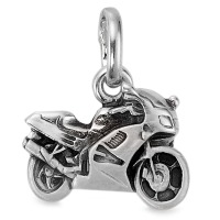 Ciondolo Argento patinato Motociclo-522945