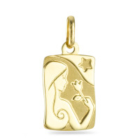Ciondolo Oro giallo 750/18 carati Segno zodiacale Vergine-534695
