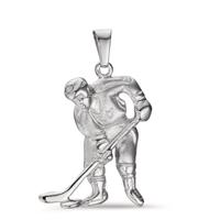 Ciondolo Argento rodiato Hockey su ghiaccio-544416