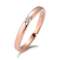 Anello solitario Oro rosa 750/18 carati Diamante bianco, 0.05 ct, [Brillant], w-si-565951