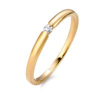 Anello solitario Oro giallo 750/18 carati Diamante bianco, 0.04 ct, [Brillant], w-si-565953