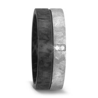 Anello del partner Titanio, Carbonio Diamante 0.02 ct, 2 pietra, w-si-574491