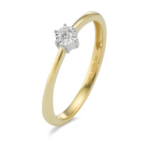 Anello solitario Oro giallo 375/9K Diamante 0.05 ct, w-si bicolore-589290