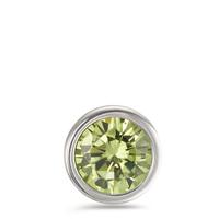 Ciondolo Acciaio inossidabile Zirconia verde chiaro Ø13 mm-594004