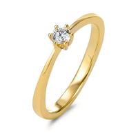 Anello solitario Oro giallo 750/18 carati Diamante 0.15 ct, w-si-600714